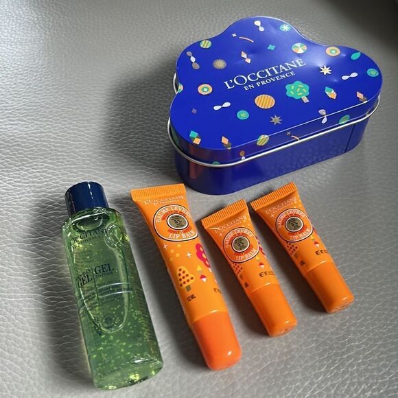 L’Occitane Best Of L’Occitane Mini Jewelry Box GiftSet Lip Repair & Cleanser - Picture 1 of 7